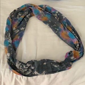 Tie dye / acid wash infinity scarf